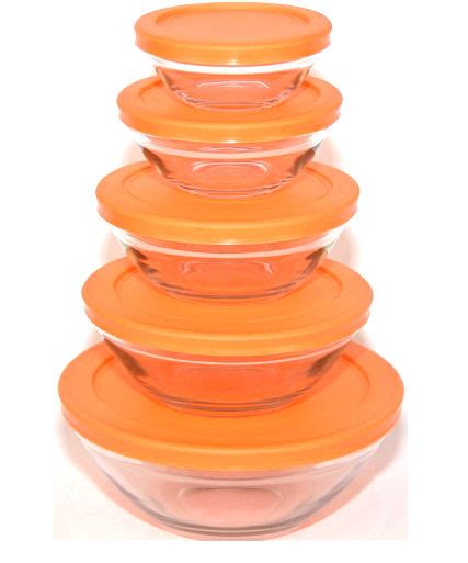 Smart Home 20 Pieces Storage Glass Bowls With Lids | eBay