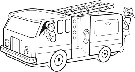 Online coloring pages Coloring page Firefighters are coming by car coloring fireman, Download ...