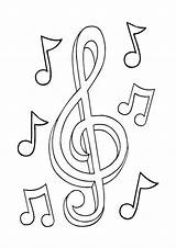 Coloring Pages Musical Notes sketch template