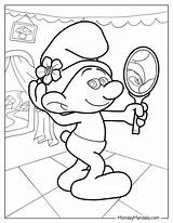 Smurfs 2 Smurfette Coloring Pages sketch template