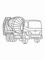 Printable Cement Mixer Truck Coloring Page  Download Print Or Color sketch template