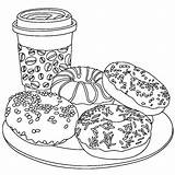 Donut Coloring Pages 70 Pieces Print For Free A4  WONDER DAY sketch template