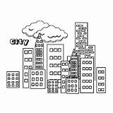 Building Coloring Page sketch template