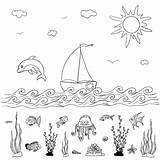 Sea Coloring Pages  100 Printable coloring sketch template