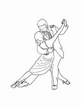 Ballroom Dancer Coloring Pages sketch template