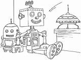 Free Printable Robot Coloring Pages For Kids sketch template
