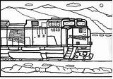 Freight Trains Coloring Pages sketch template