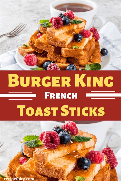 Burger King French Toast Sticks Recipe | Recipe | Burger king french toast sticks recipe, French ...