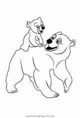 Brother Bear 1 Coloring Page For Kids  Free Printable sketch template