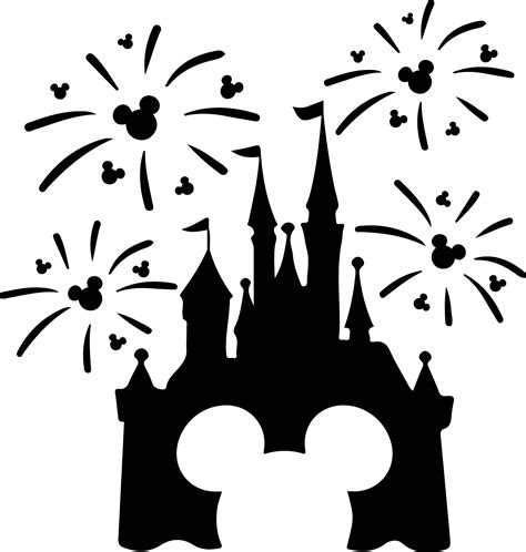 Disney Castle Svg Minnie Mouse Svg Fireworks Mickey Svg Mickey Mouse ...