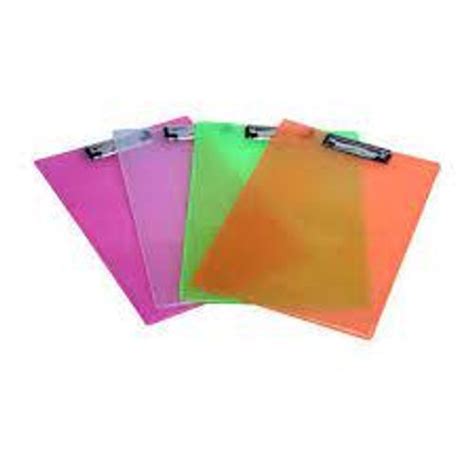 Plastic Transparent Exam Pad Strong Writing Board Colourfull Exam ...