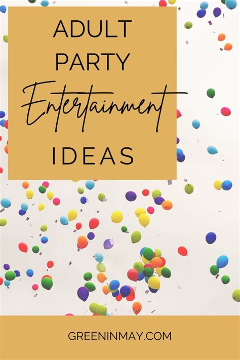 Party entertainment ideas – Artofit