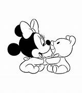 Disney Baby Minnie Coloring Page  Free Printable Coloring Pages For Kids sketch template