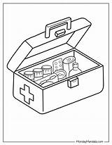 Medicine Coloring Page sketch template