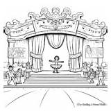 Stage Coloring Pages  Free & Printable sketch template