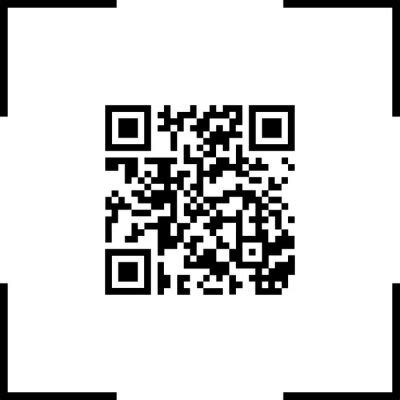 Qr code icon in png. qr scanner. qr code symbol in square. barcode • wall stickers id, computer ...