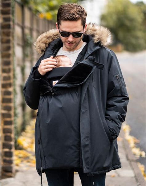 Men's parka with baby pouch | Seraphine