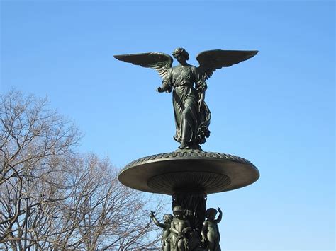 HD wallpaper: photo of angel statue, new york, ny, bethesda, monument, manhattan | Wallpaper Flare