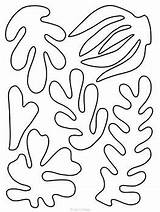 Matisse Cutouts Coloring Pages sketch template