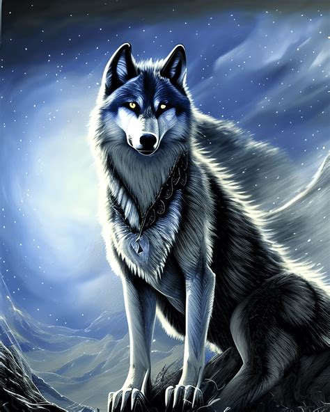 Amarok the Wolf Cinematic Art · Creative Fabrica