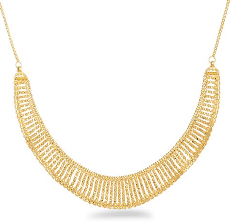 Download Jali 22ct Gold Filigree Necklace - Necklace - Full Size PNG Image - PNGkit