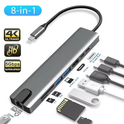 DONGLE CONVERTER 87W PD 4K HDMI Adapter USB 3.0 Port Type C To USB-C ...