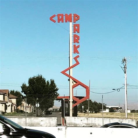 54 Likes, 2 Comments - Aug (@august85) on Instagram: “#brucegoff designed the Camp Parks sign ...