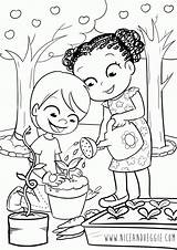 Printable Garden Coloring Pages sketch template