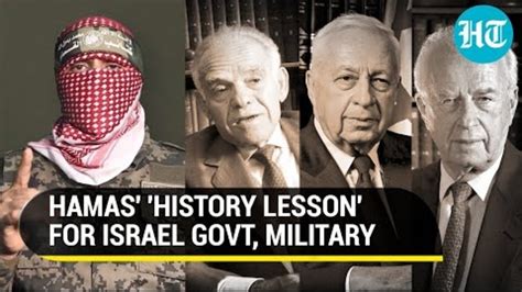 Hamas' Abu Obaida Says 3 Former Israel PMs Sent To 'Dustbin Of History ...