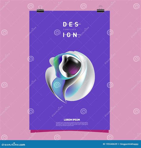 Vector Simple Abstract Colorful Fluid Background for Poster and Cover Stock Vector ...