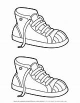 Coloring Pages Tennis Shoes  sketch template