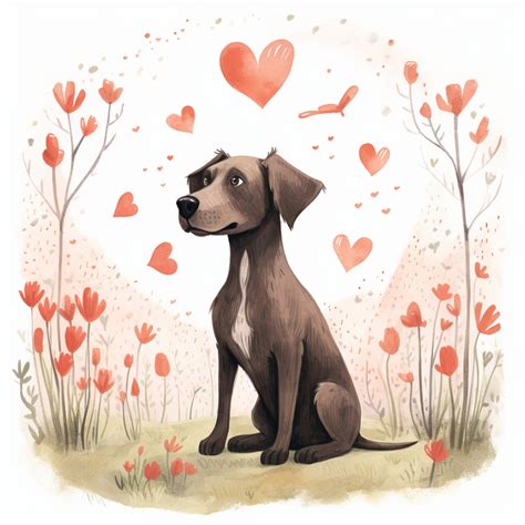 Valentine Heart Dog Art Free Stock Photo - Public Domain Pictures
