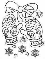 Mittens Coloring Page sketch template