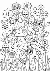 Girly Character Coloring Pages sketch template