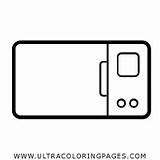 Microwave Coloring Pages For Kids  Free To sketch template
