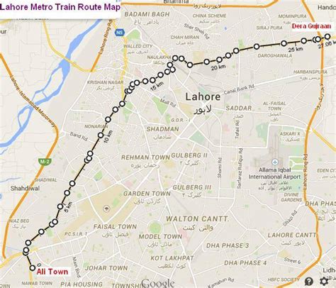 Orange Line Metro Train Lahore Route Map (Final and Complete) – eProperty®