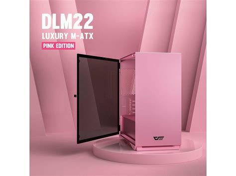 ATX/Mini-ITX/MicroATX Tower Pink DLM22 Gaming PC Computer Case Swing ...