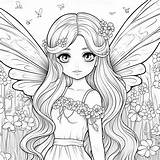 Fairy Girl Coloring Pages 26627977 Stock Photo At Vecteezy sketch template