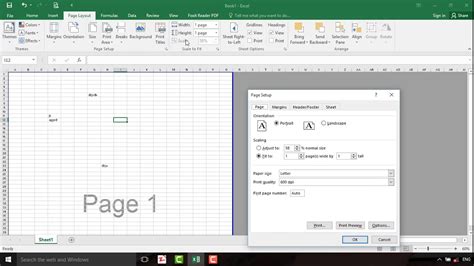 Page setup in Excel 2019 part 2 - YouTube