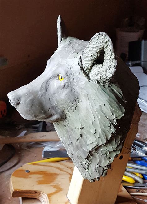 How to create a Gray Wolf sculpture | Wildlife Sculpting