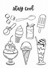 Ice Cream Cone Without Ice Cream Coloring Page sketch template