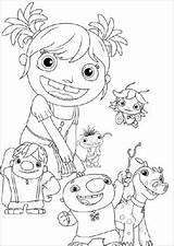 WALLYKAZAM Nickelodeon  Coloring PagesWally Trollman Bobgoblin Gina sketch template