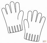 Gloves Coloring Page sketch template