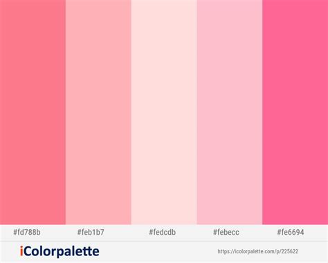 Geraldine – Sundown – Cosmos – Pink – Brink Pink Color scheme | iColorpalette | Color palette ...