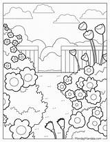 24 Garden Coloring Pages Free PDF Printables sketch template