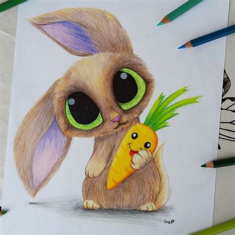 Bun bun by SkyKristal | Cute drawings, Color pencil drawing, Kawaii ...