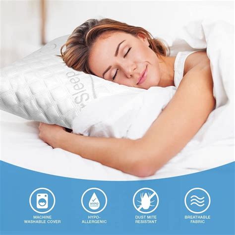 WonderSleep Dream Rite Shredded Memory Foam Pillow Series Luxury Adjustable Loft Home Pillow ...