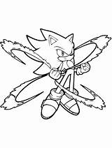 Super Sonic Coloring Page Free Printable  sketch template