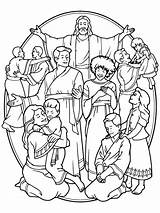 Latter Day Saints LDS Coloring Page sketch template