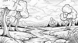 Premium AI Image  Illustration For Toddlers Coloring Book River sketch template